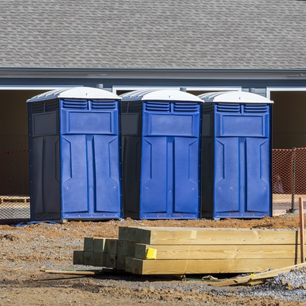 are there any restrictions on where i can place the porta potties during my rental period in Fayette